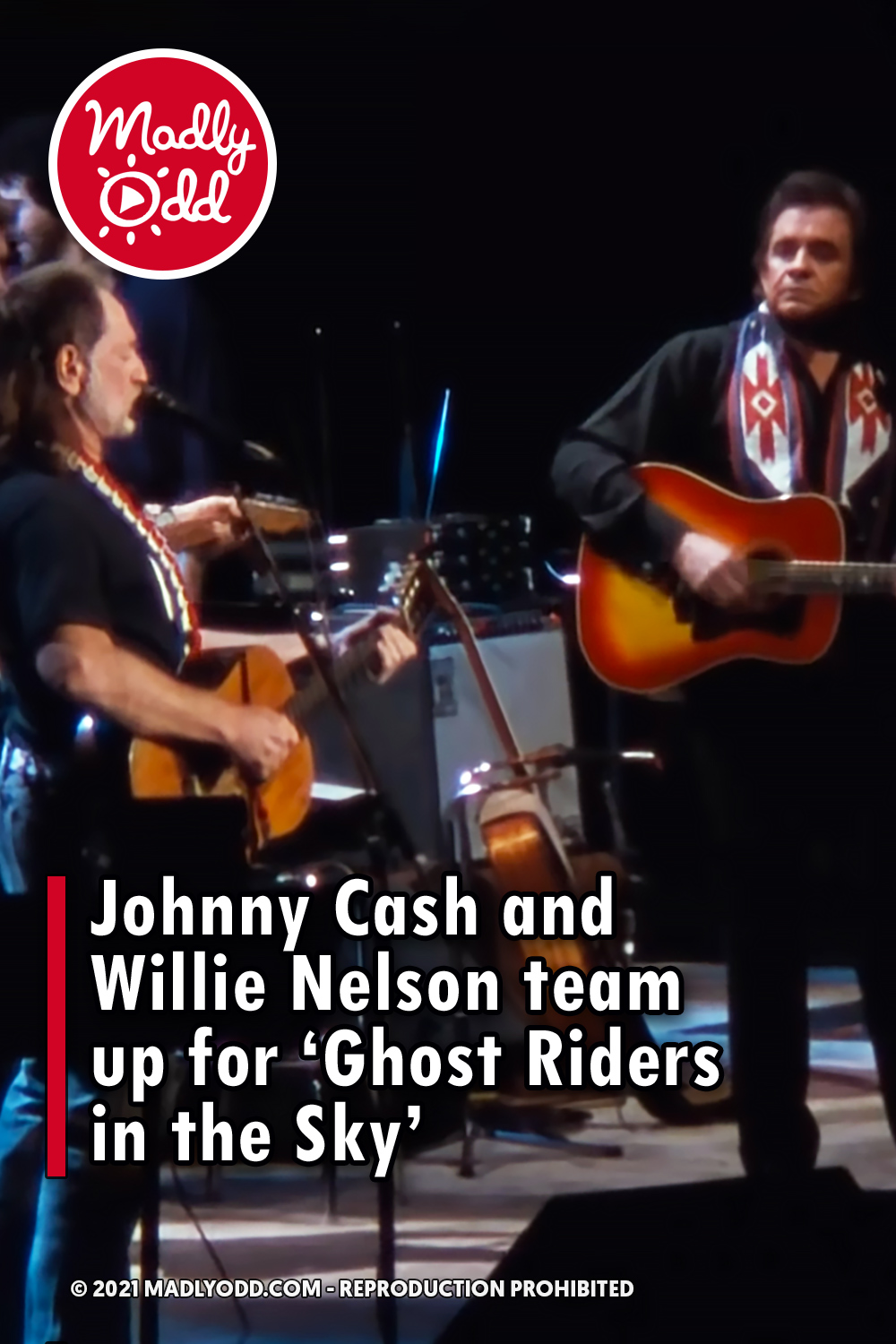 Johnny Cash and Willie Nelson team up for ‘Ghost Riders in the Sky’