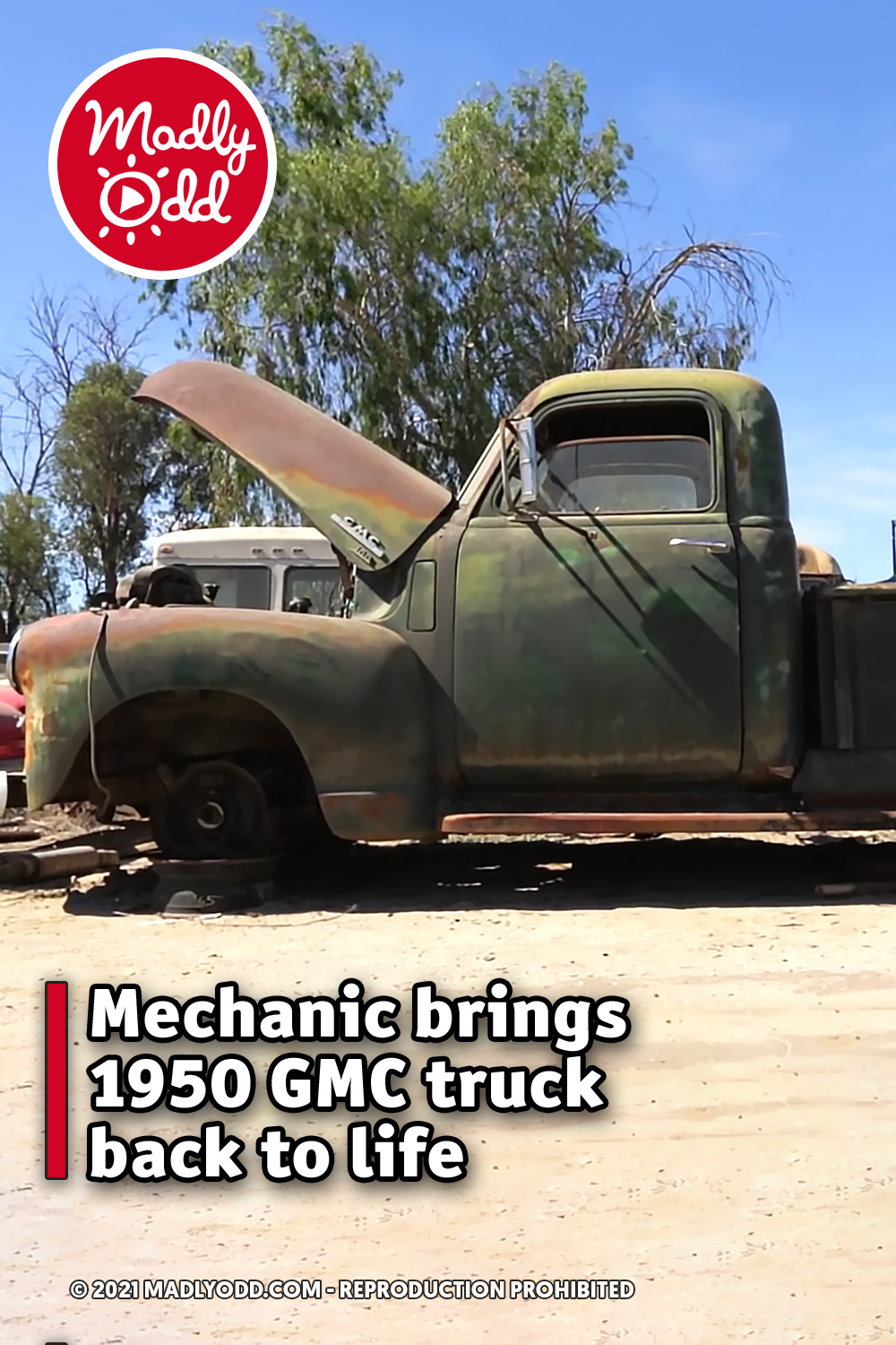 Mechanic brings 1950 GMC truck back to life