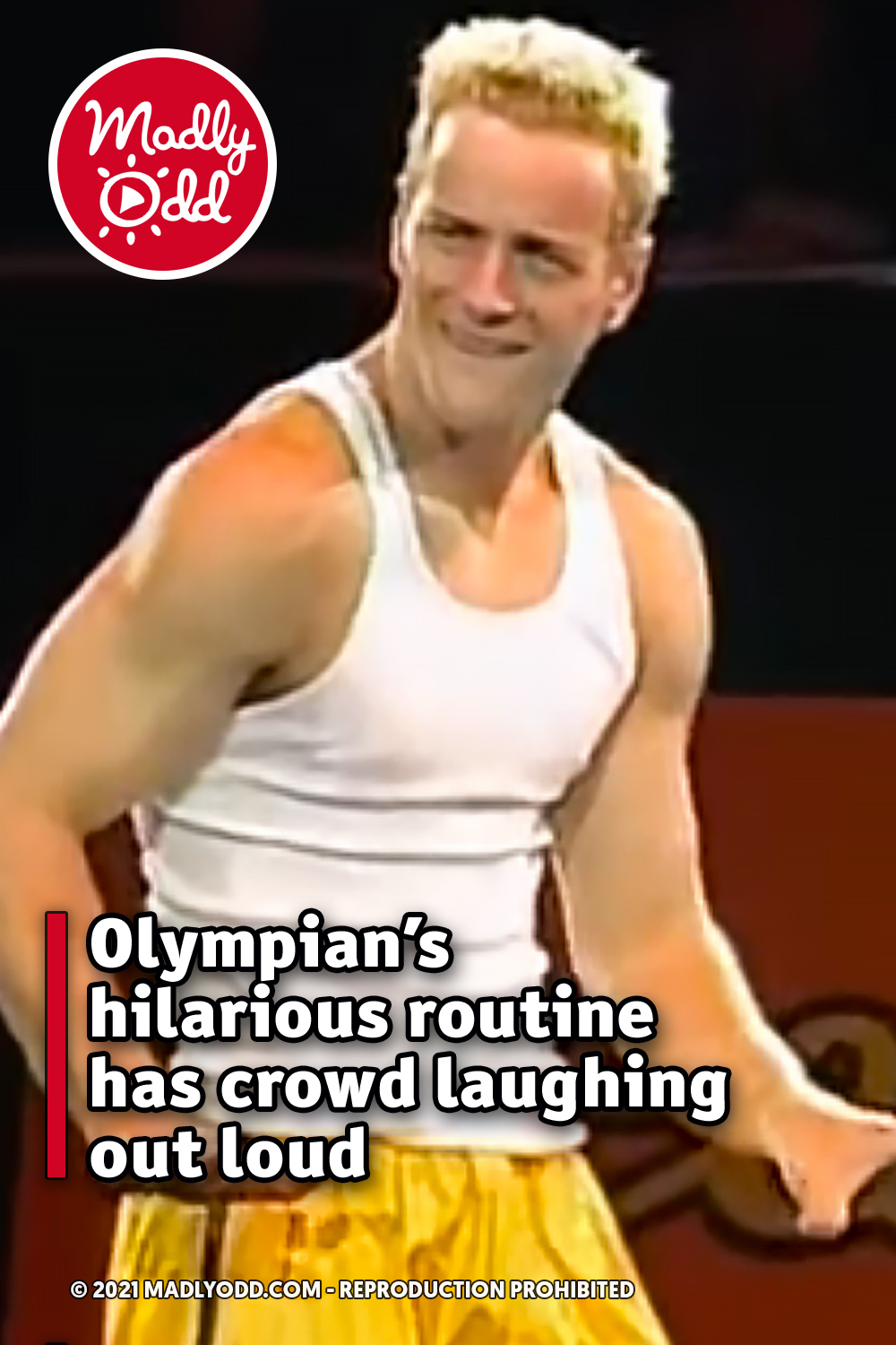 Olympian’s hilarious routine has crowd laughing out loud