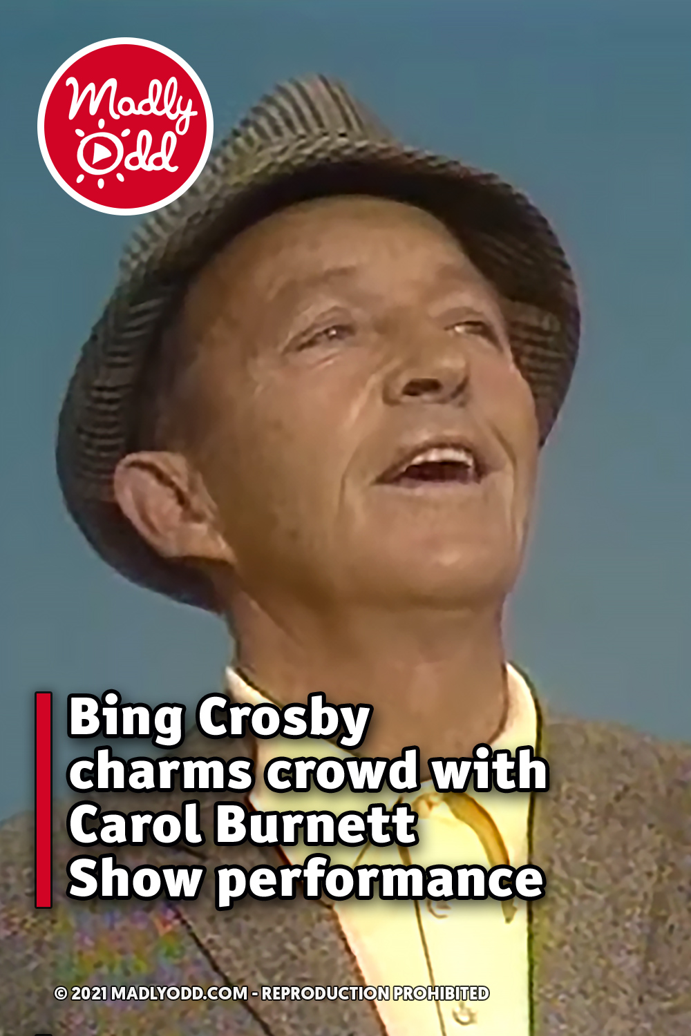 Bing Crosby charms crowd with Carol Burnett Show performance