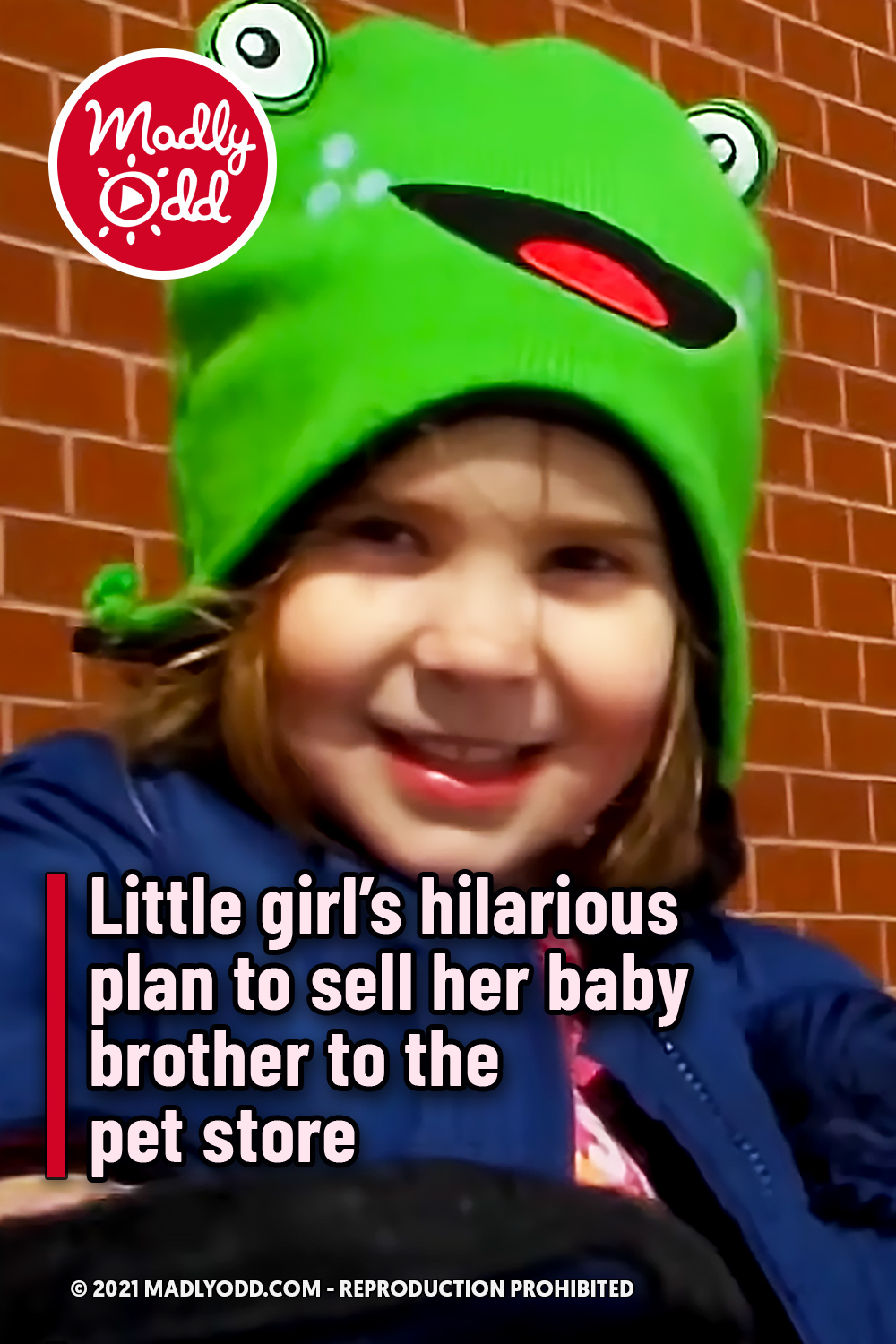 Little girl’s hilarious plan to sell her baby brother to the pet store