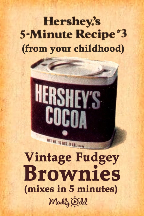 The original Hershey’s Brownie recipe from your childhood