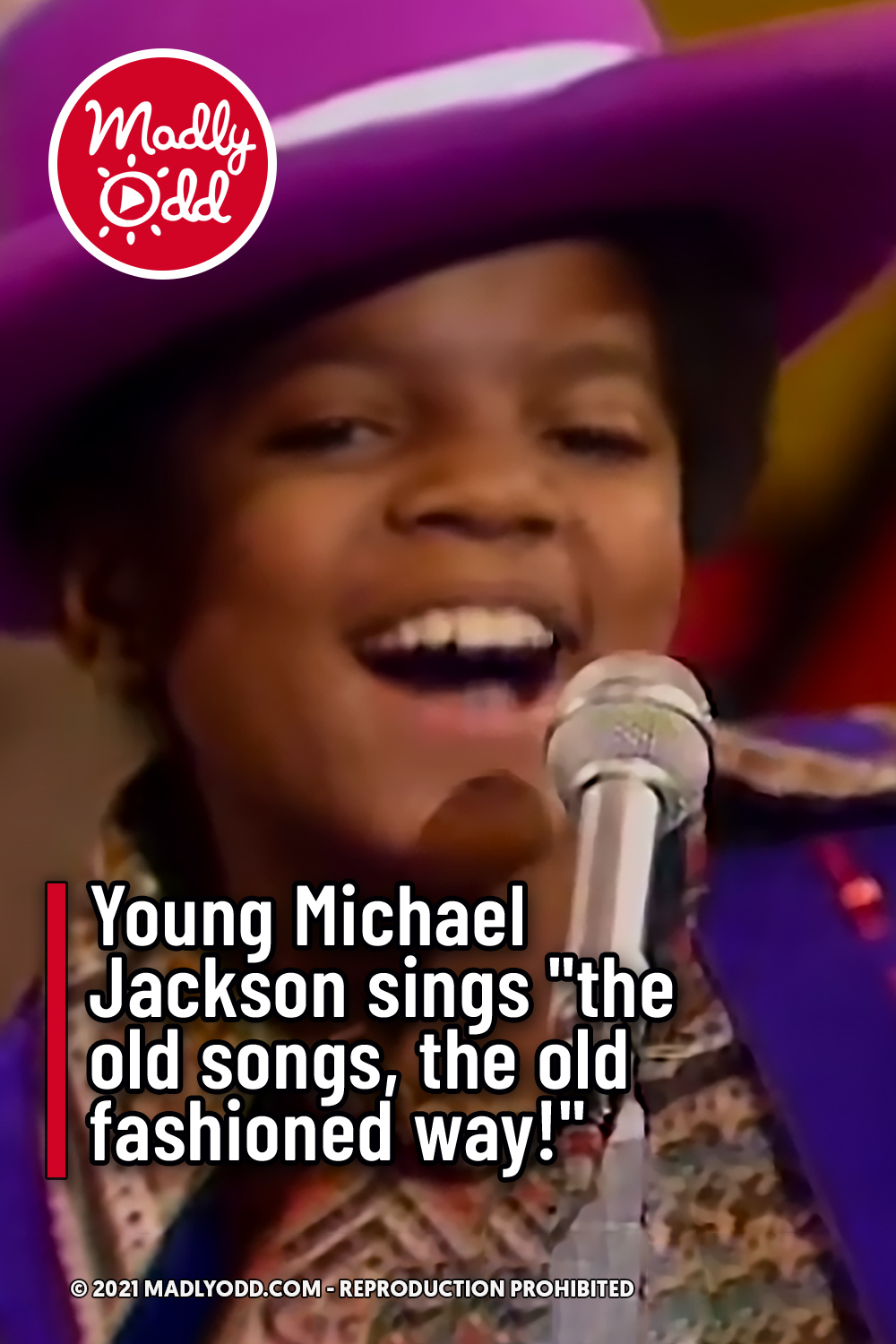 Young Michael Jackson sings \