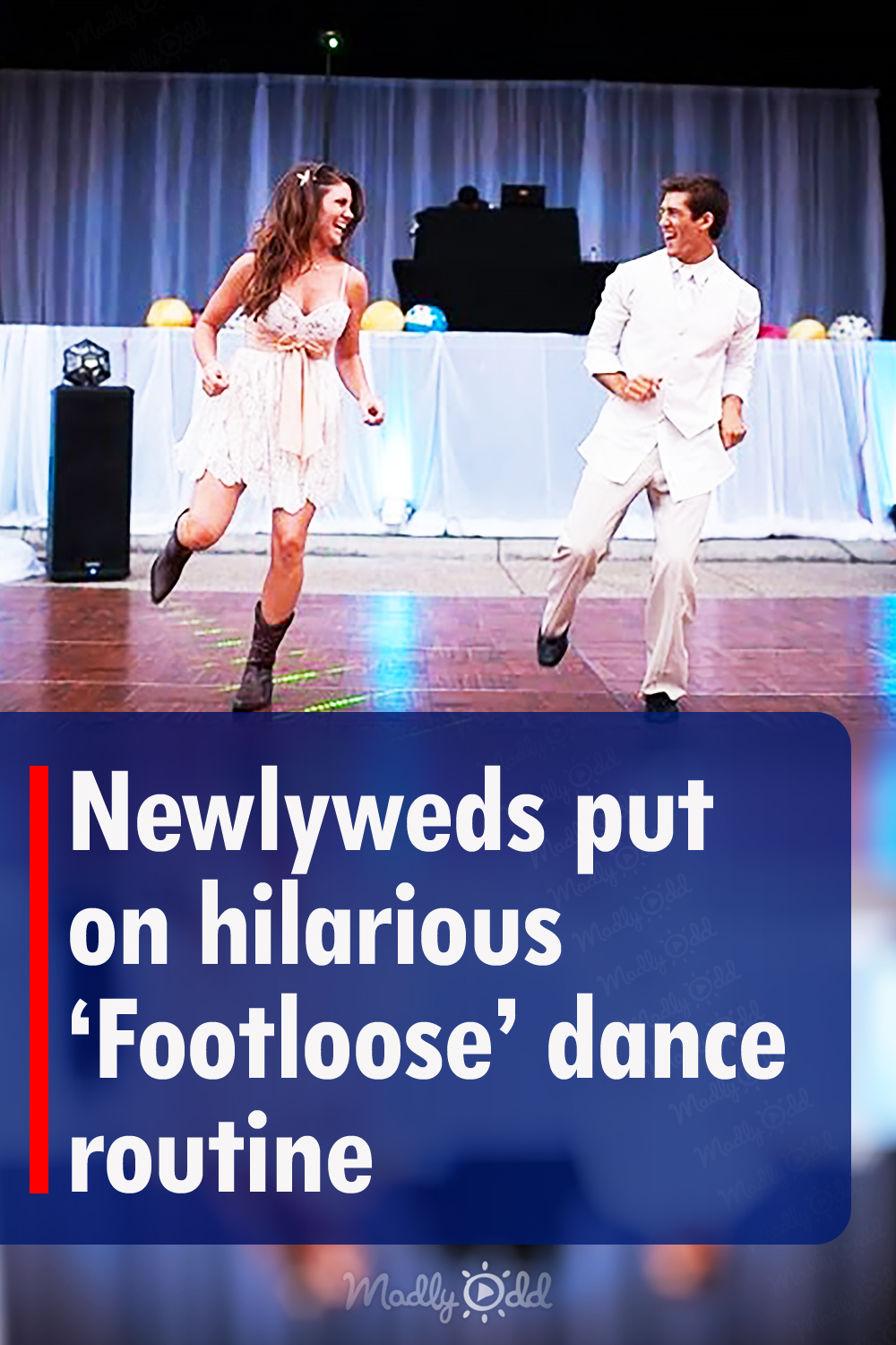Newlyweds put on hilarious ‘Footloose’ dance routine