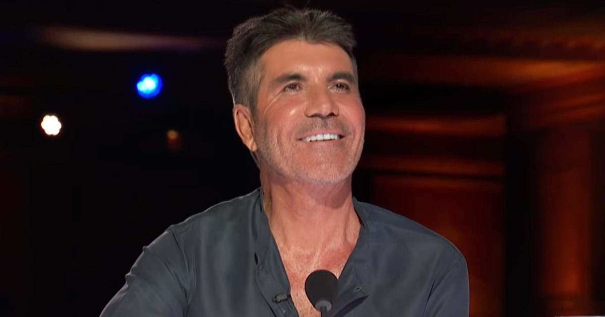 Simon Cowell smiles at Dylan Zangwill
