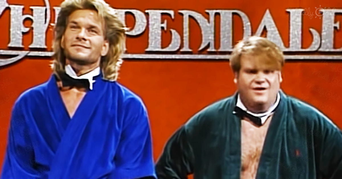Patrick Swayze and Chris Farley's hilarious "Chippendales skit"