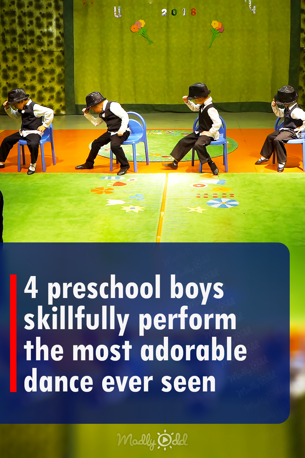 4 preschool boys skillfully perform the most adorable dance ever seen