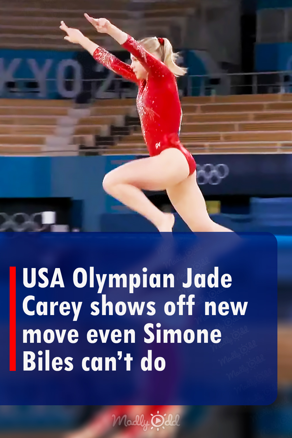 USA Olympian Jade Carey shows off new move