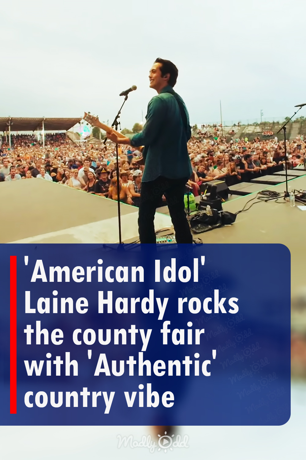 \'American Idol\' Laine Hardy rocks the county fair with \'Authentic\' country vibe