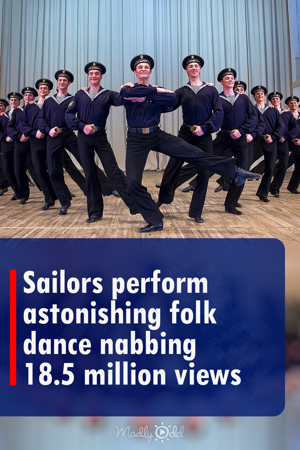 Sailors perform astonishing folk dance nabbing 18.5 million views