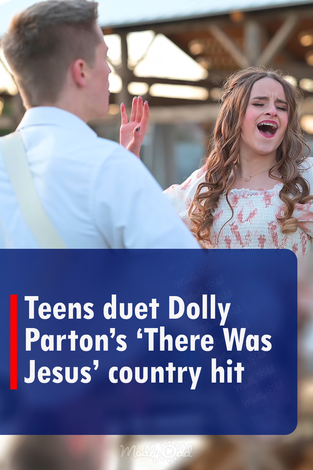 Teens duet of Dolly Parton’s ‘There Was Jesus’ country hit