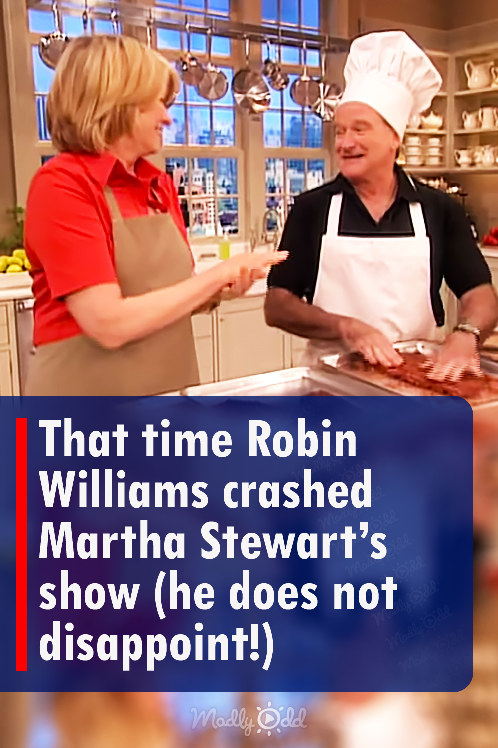 That time Robin Williams crashed Martha Stewart’s show (he does not disappoint!)