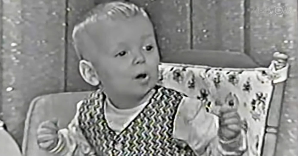 Adorable kid in 1960s game show