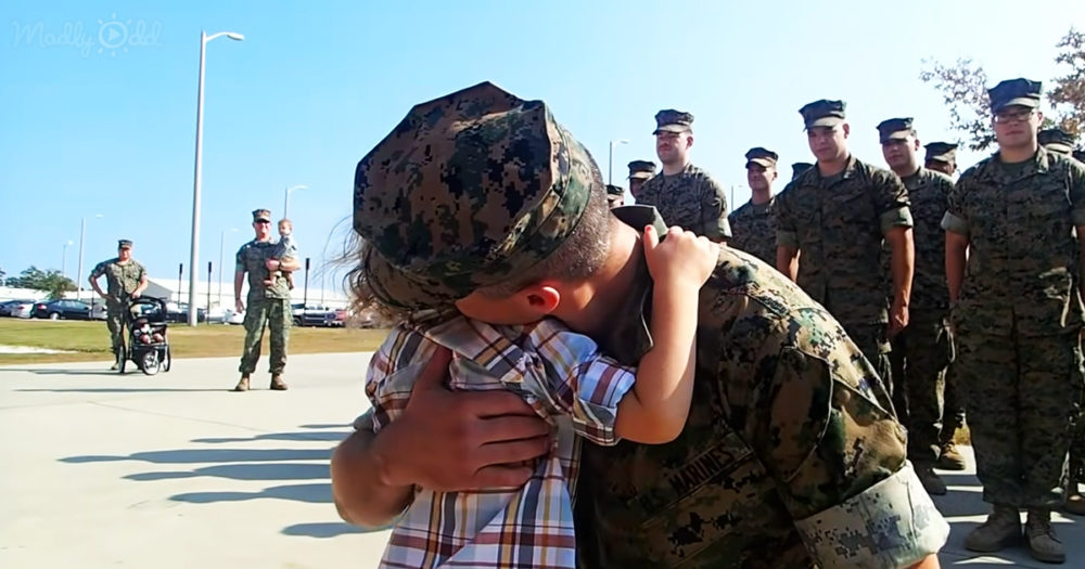 military dad gets promoted by son