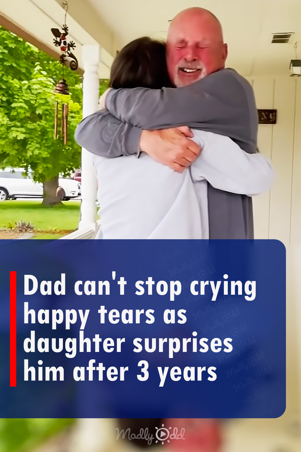 Dad can\'t stop crying happy tears as daughter surprises him after 3 years