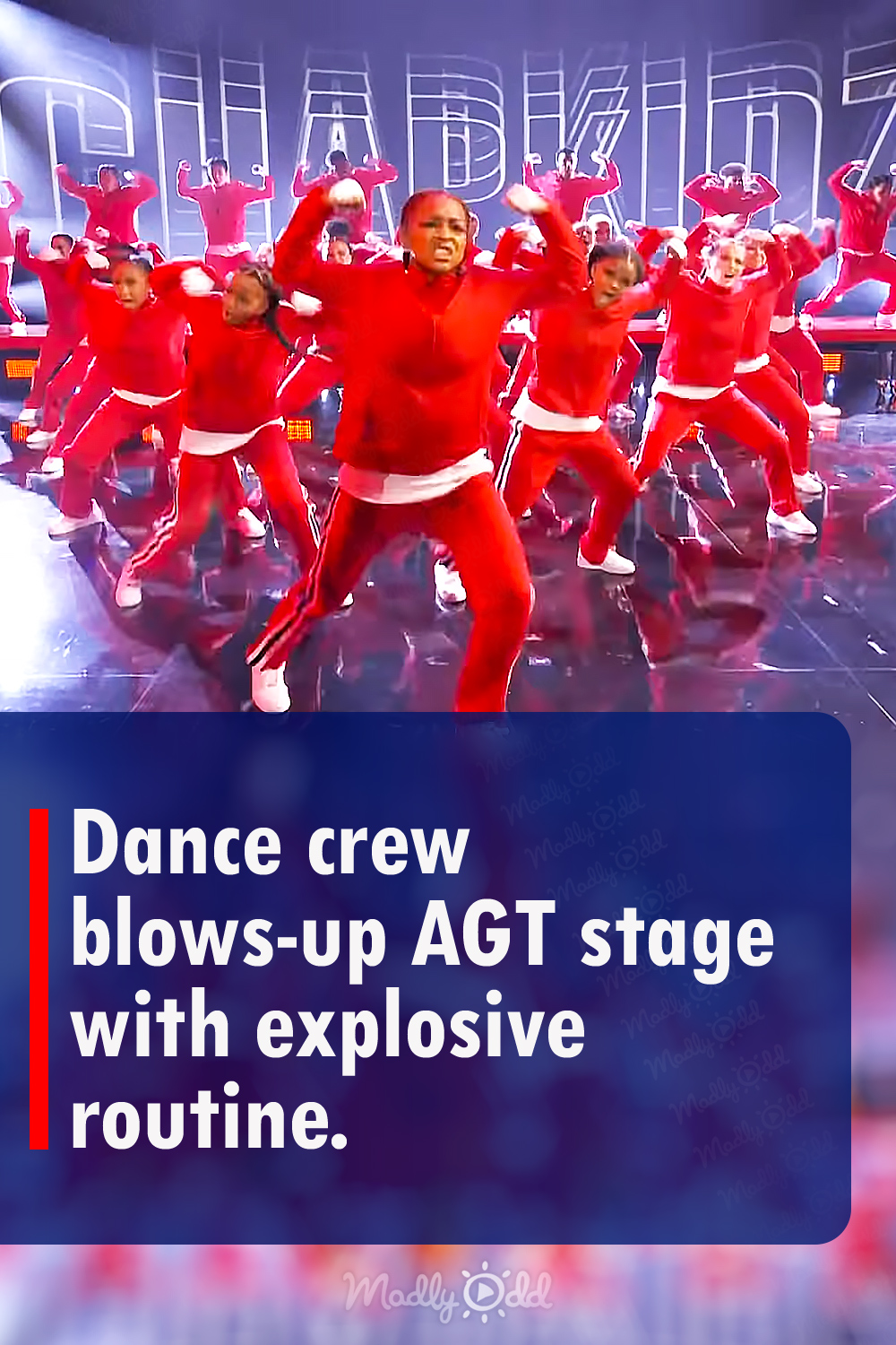 Dance crew blows-up AGT stage with explosive routine.