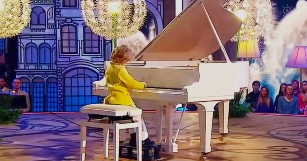 Elisey Mysin playing piano