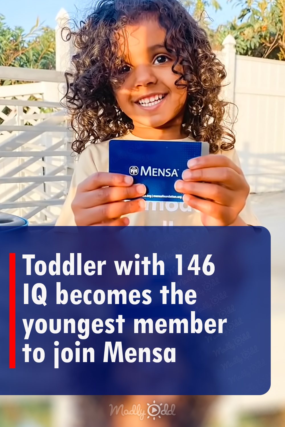 Toddler with 146 IQ becomes the youngest member to join Mensa