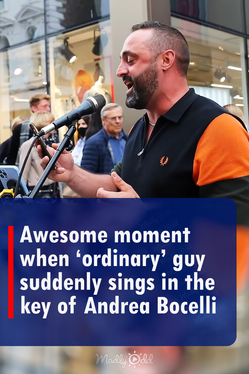 Awesome moment when \'ordinary\' guy suddenly sings in the key of Andrea Bocelli