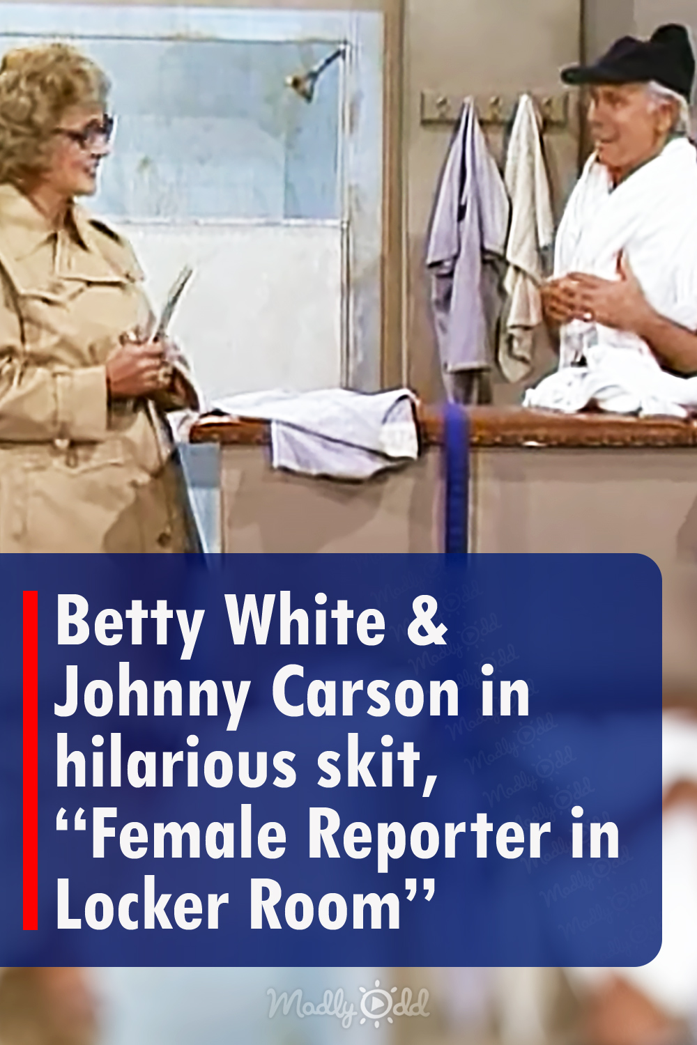 Betty White & Johnny Carson in hilarious skit, \