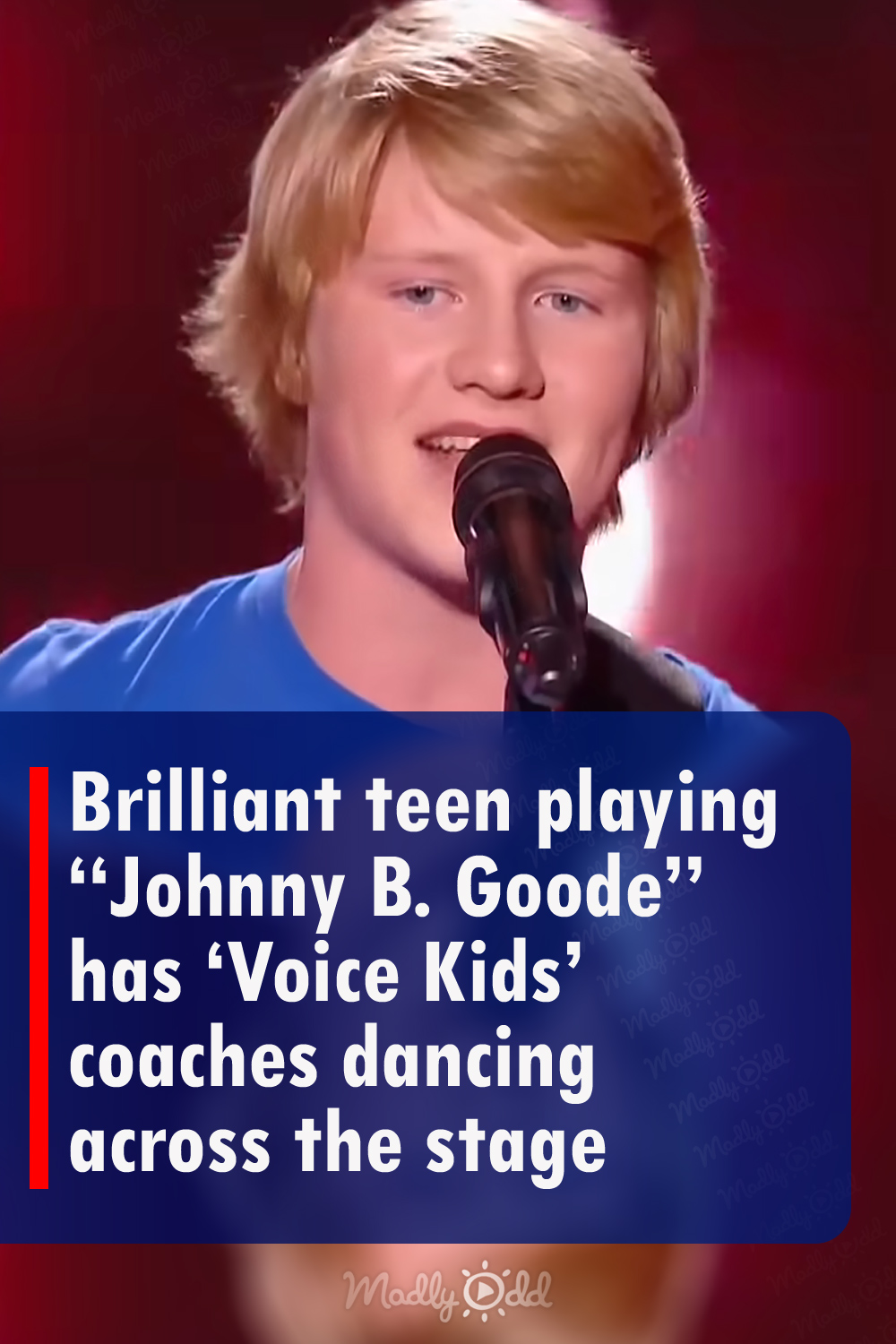 Brilliant teen playing “Johnny B. Goode” has \'Voice Kids\' coaches dancing across the stage