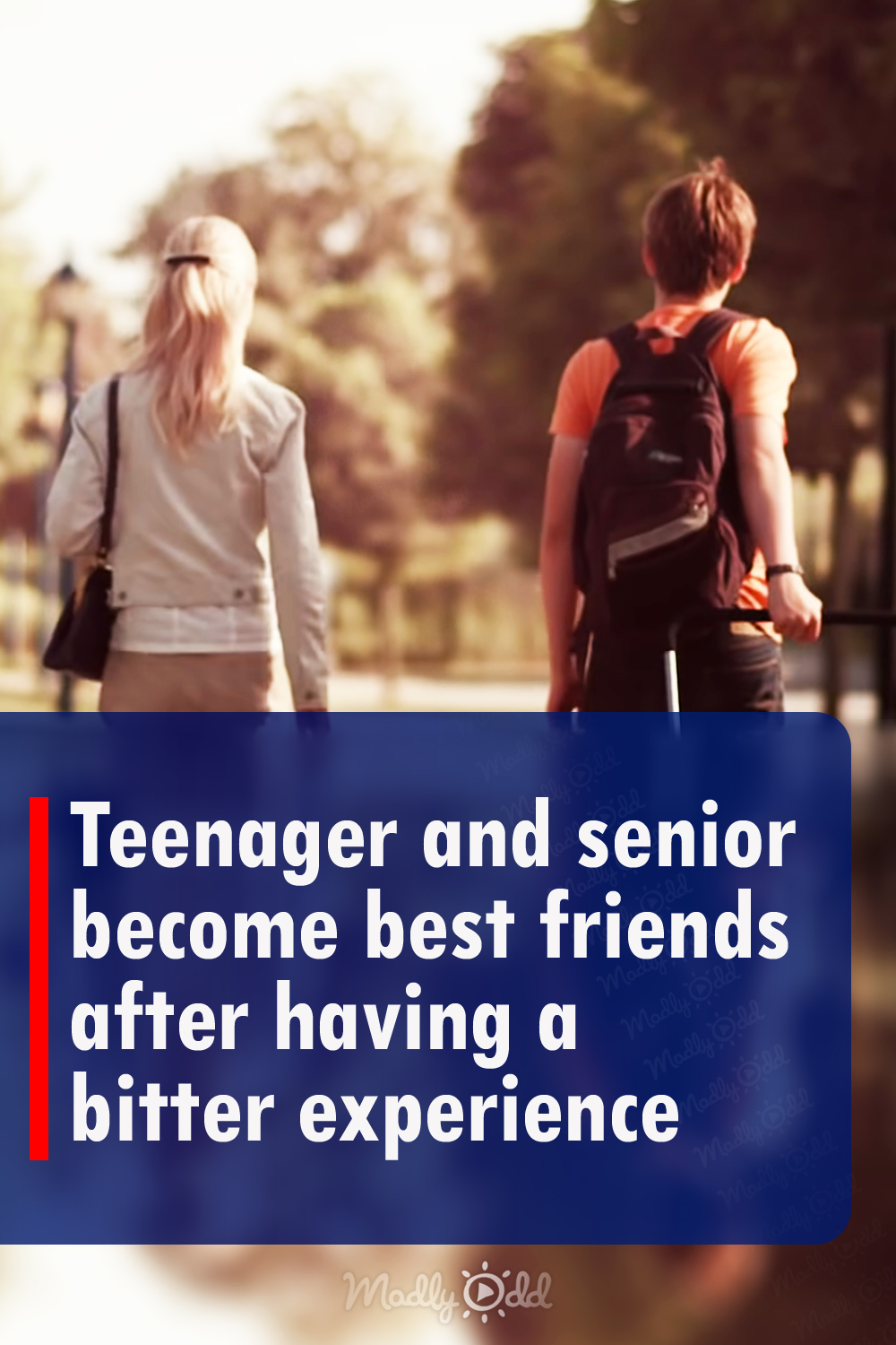 Teenager and senior become best friends after having a bitter experience
