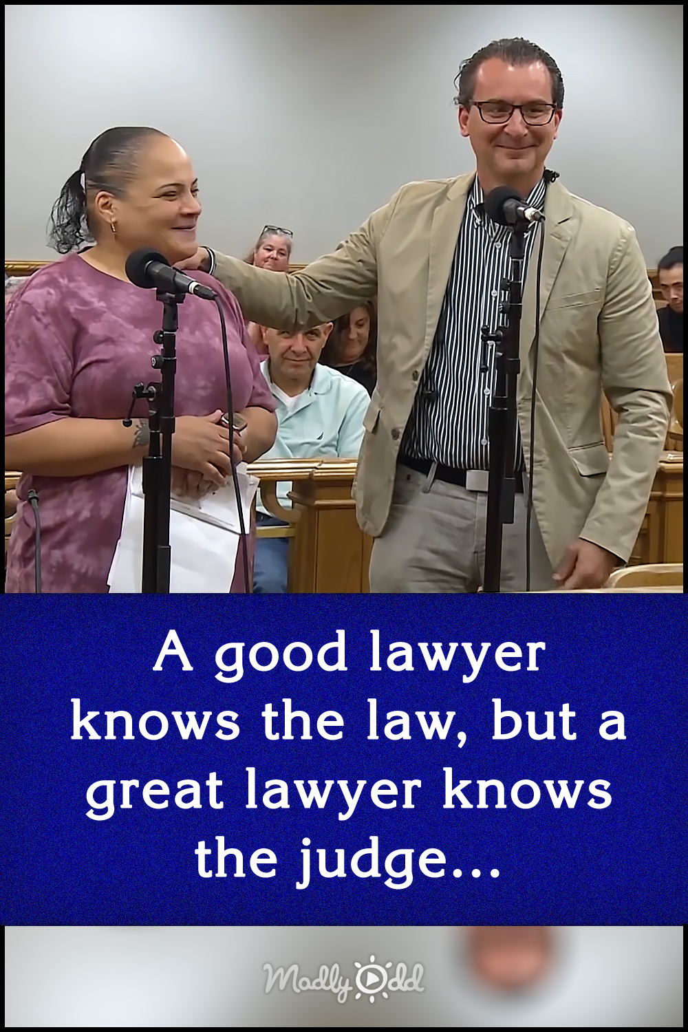 A good lawyer knows the law, but a great lawyer knows the judge...