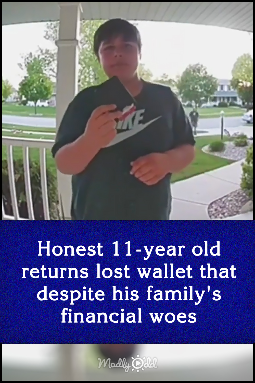 Honest 11-year old returns lost wallet despite his family\'s financial woes