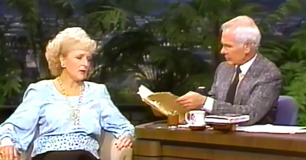 Betty White and Johnny Carson