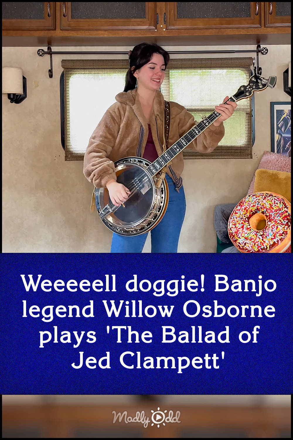 Weeeeell doggie! Banjo legend Willow Osborne plays \'The Ballad of Jed Clampett\'