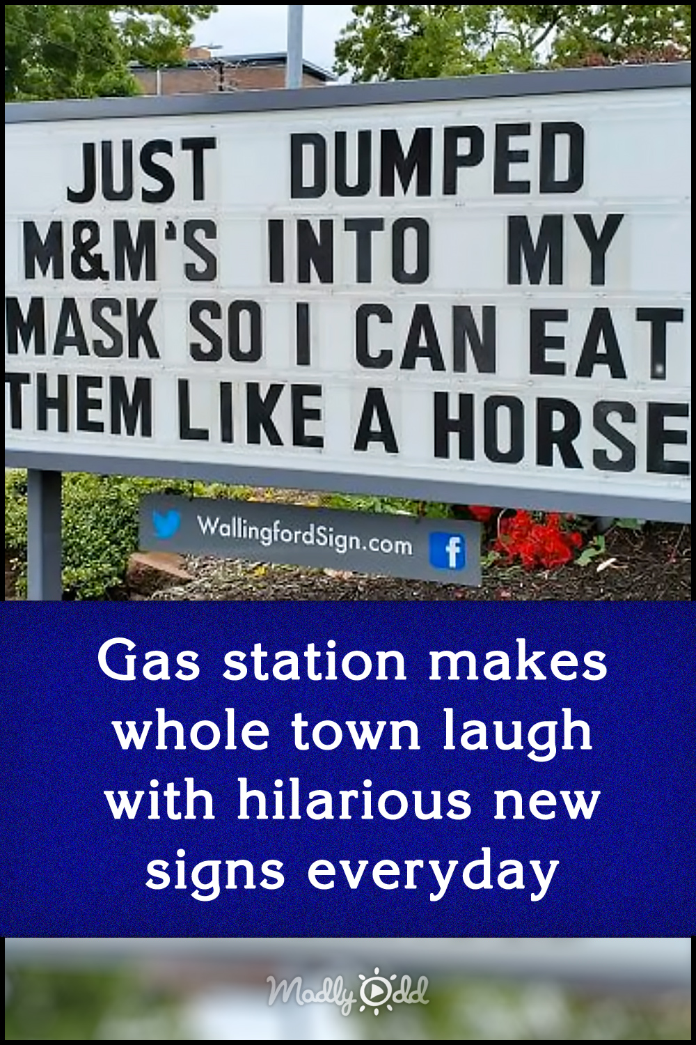Gas station makes whole town laugh with hilarious new signs everyday
