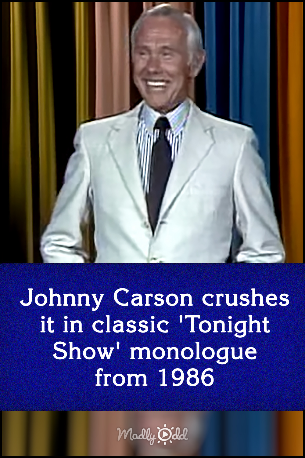 Johnny Carson crushes it in classic \'Tonight Show\' monologue from 1986