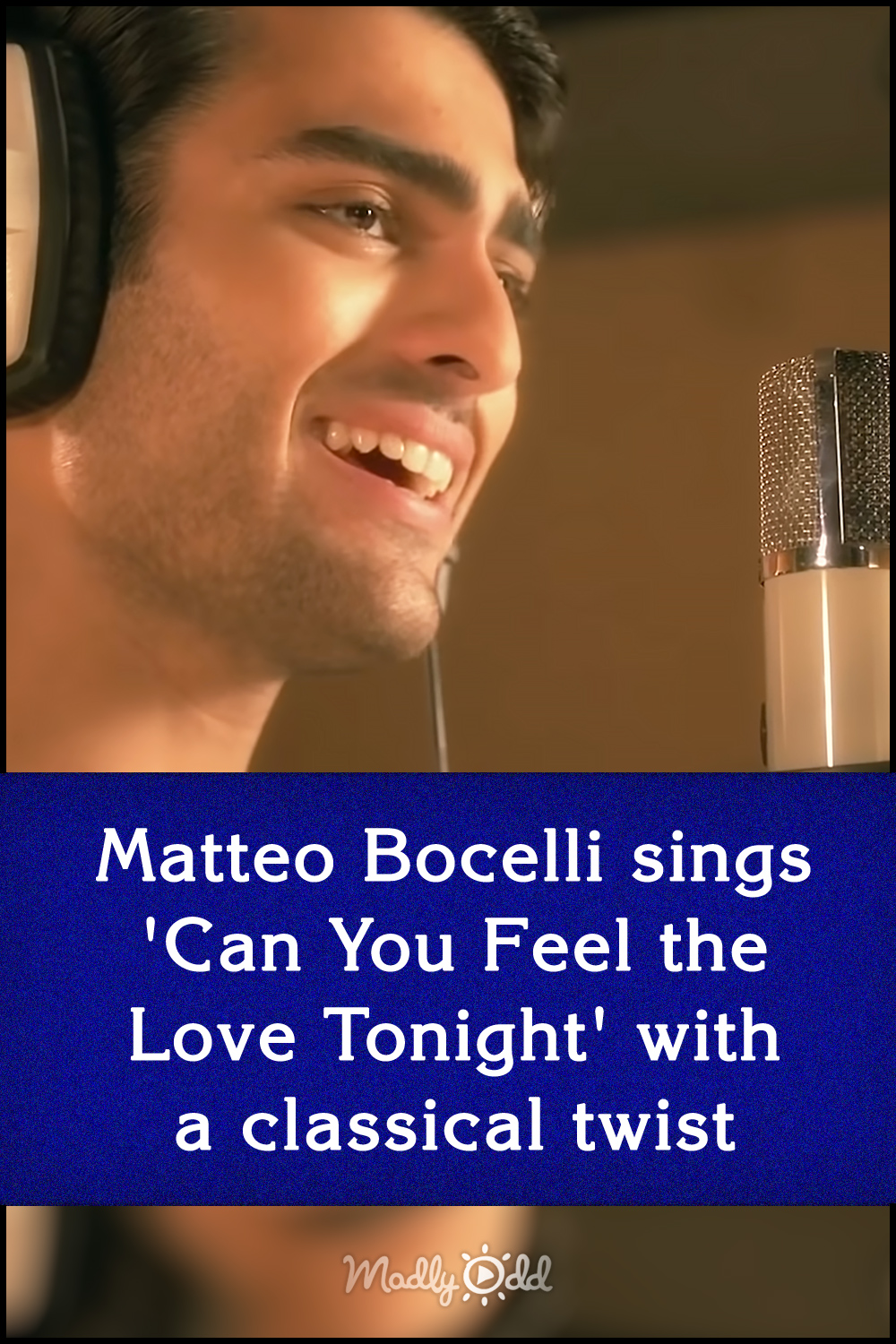 Matteo Bocelli sings \'Can You Feel the Love Tonight\' with a classical twist