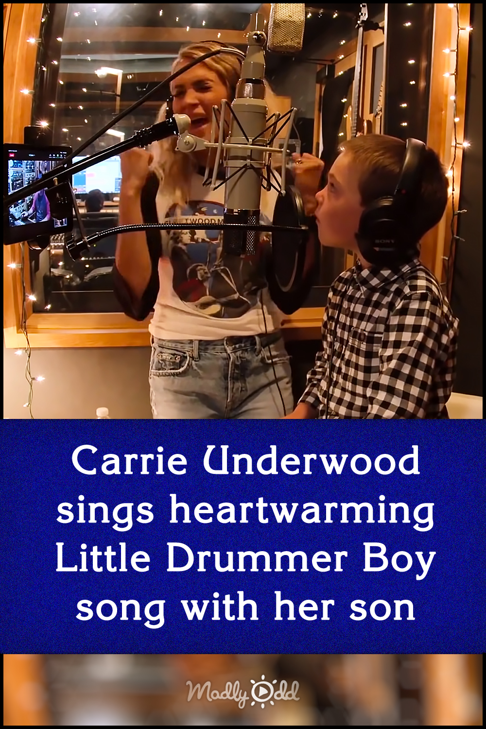 Carrie Underwood sings heartwarming Little Drummer Boy song with her son