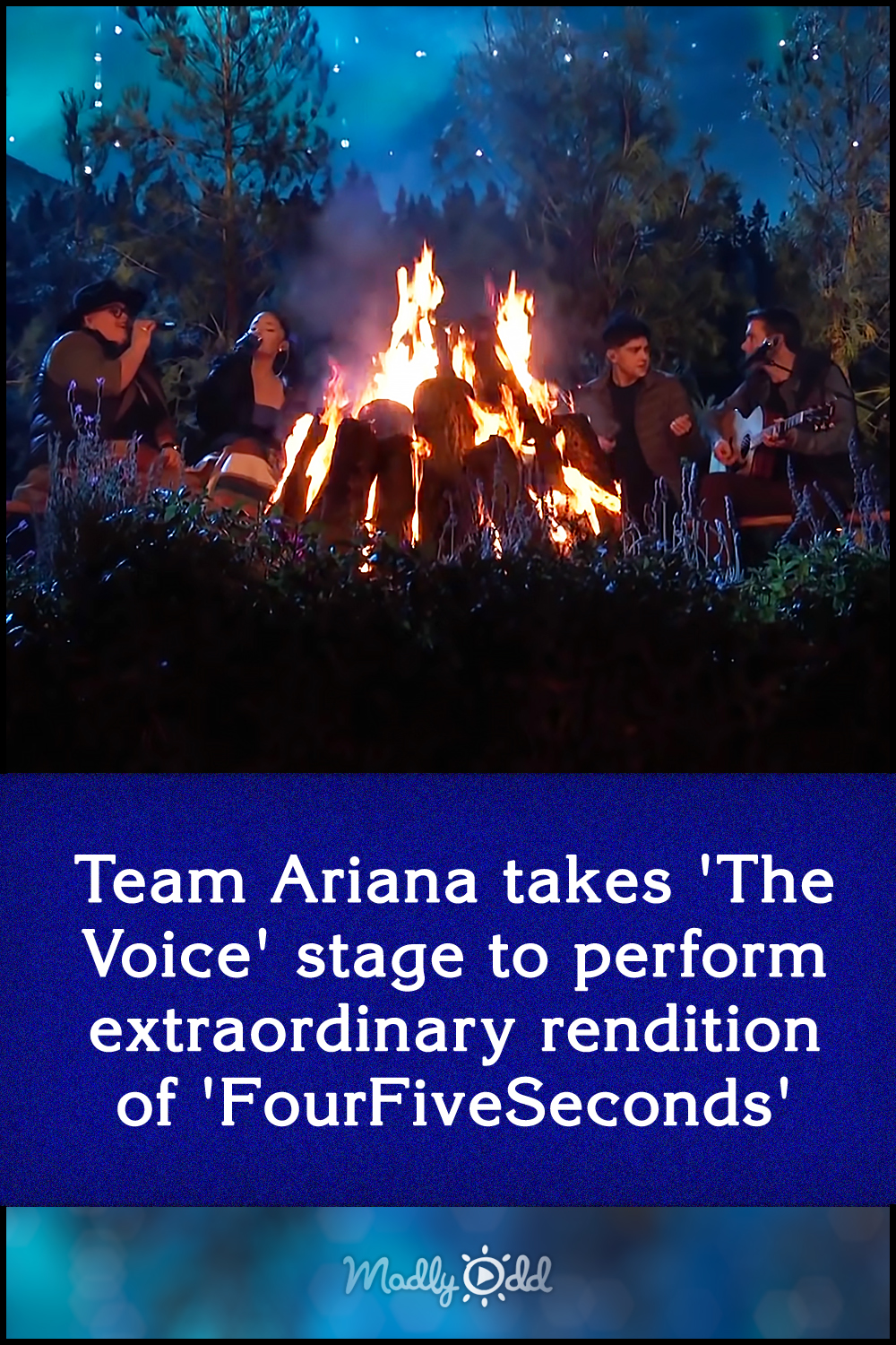 Team Ariana takes \'The Voice\' stage to perform extraordinary rendition of \'FourFiveSeconds\'