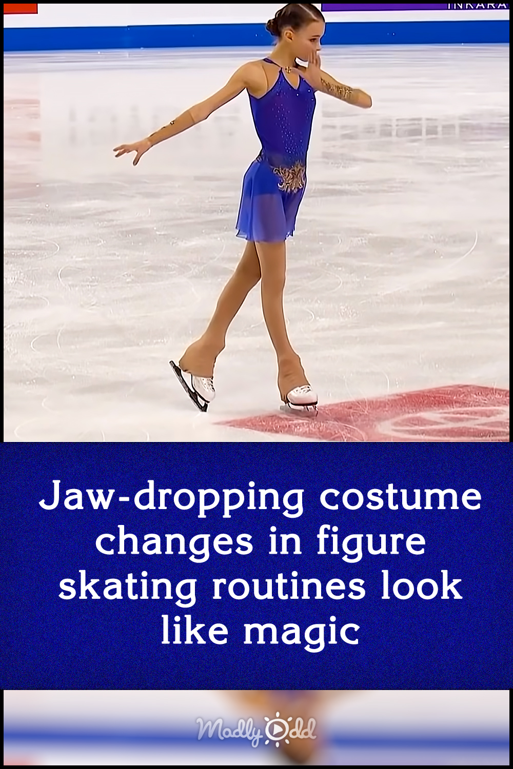 Jaw-dropping costume changes in figure skating routines look like magic