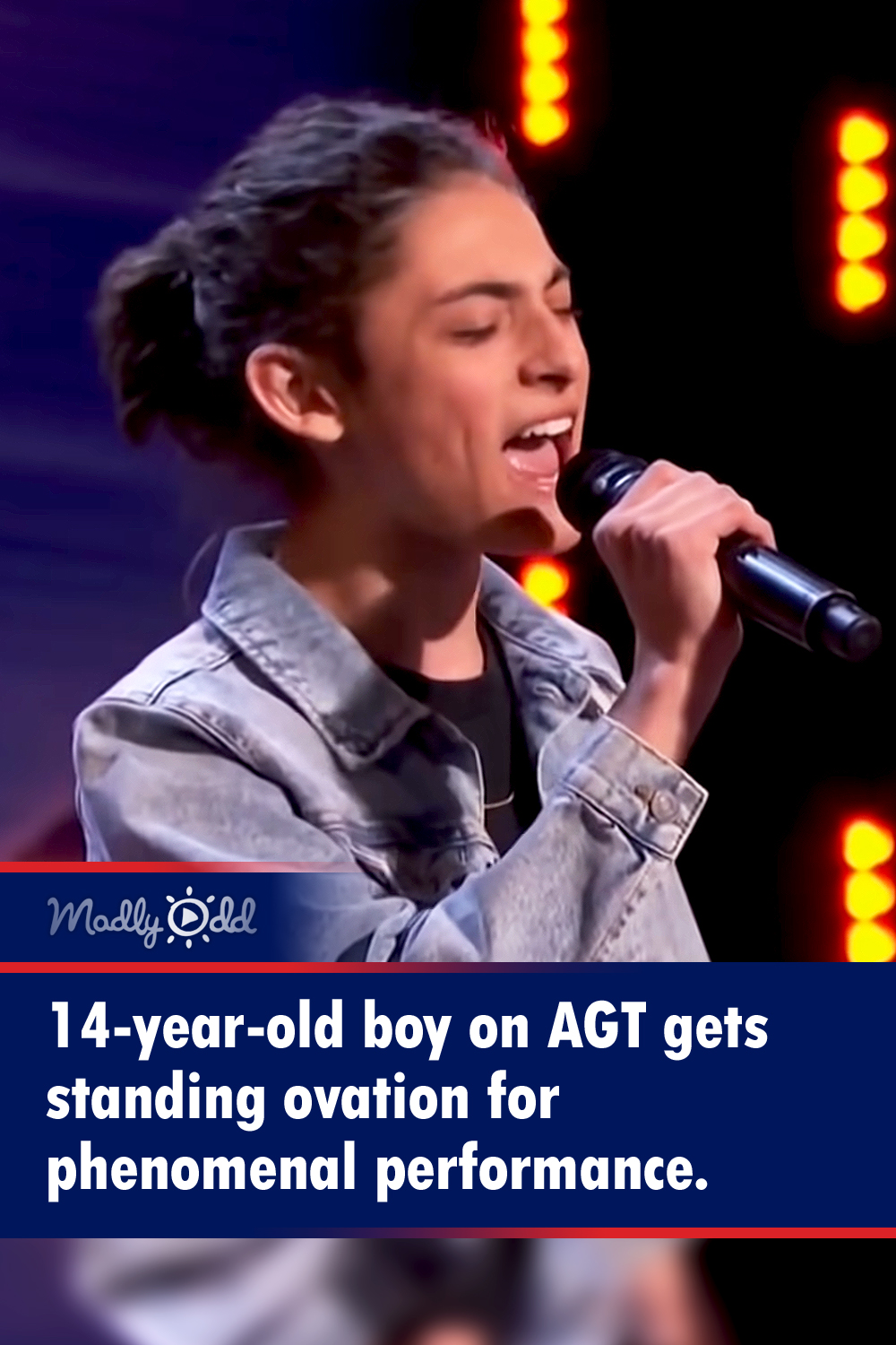 14-year-old boy on AGT gets standing ovation for phenomenal performance