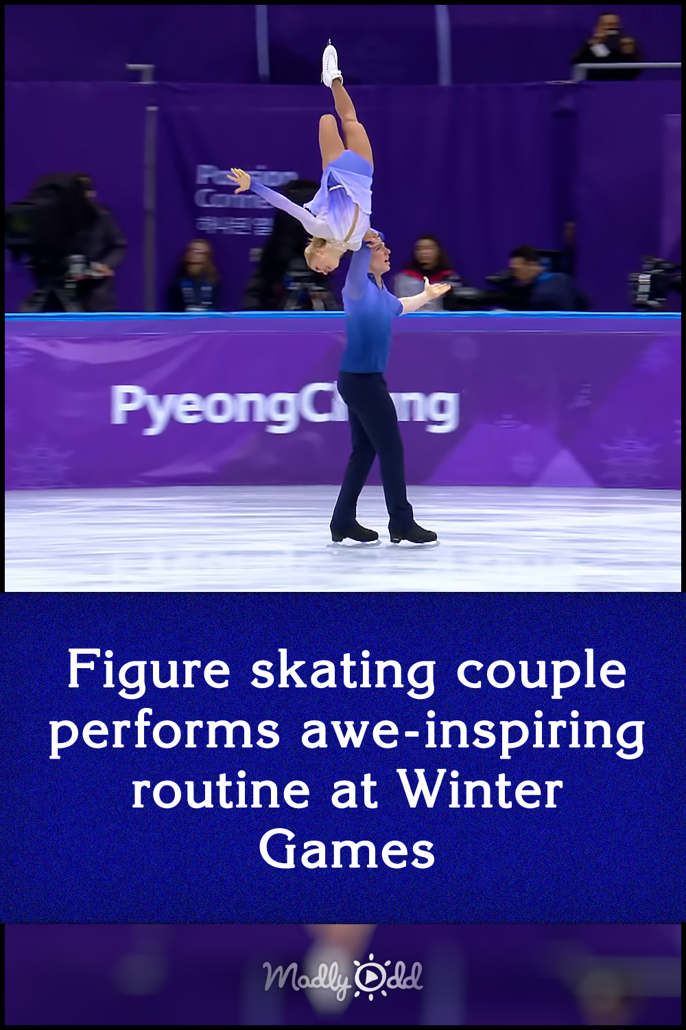 Figure skating couple performs awe-inspiring routine at Winter Games