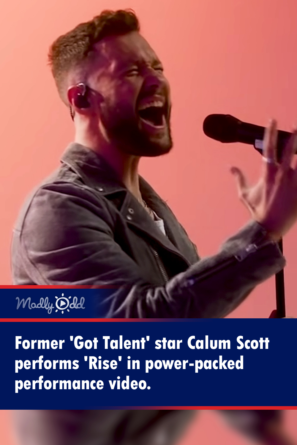 Former \'Got Talent\' star Calum Scott performs \'Rise\' in power-packed performance video