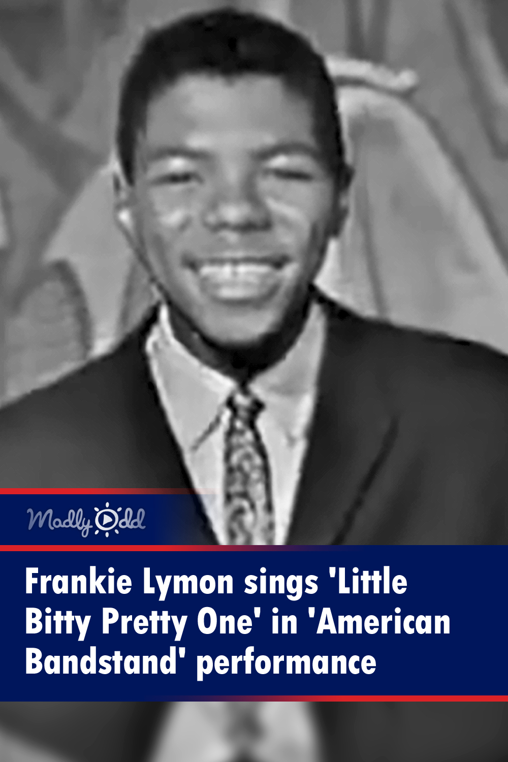 Frankie Lymon sings \'Little Bitty Pretty One\' in \'American Bandstand\' performance