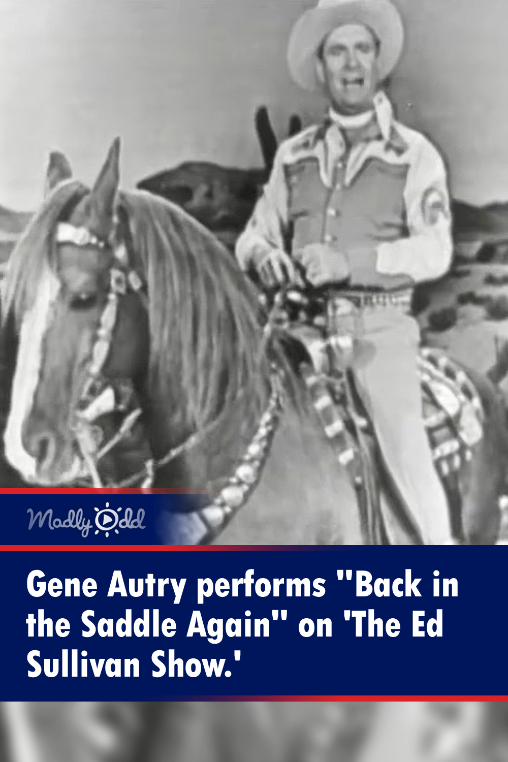 Gene Autry performs \