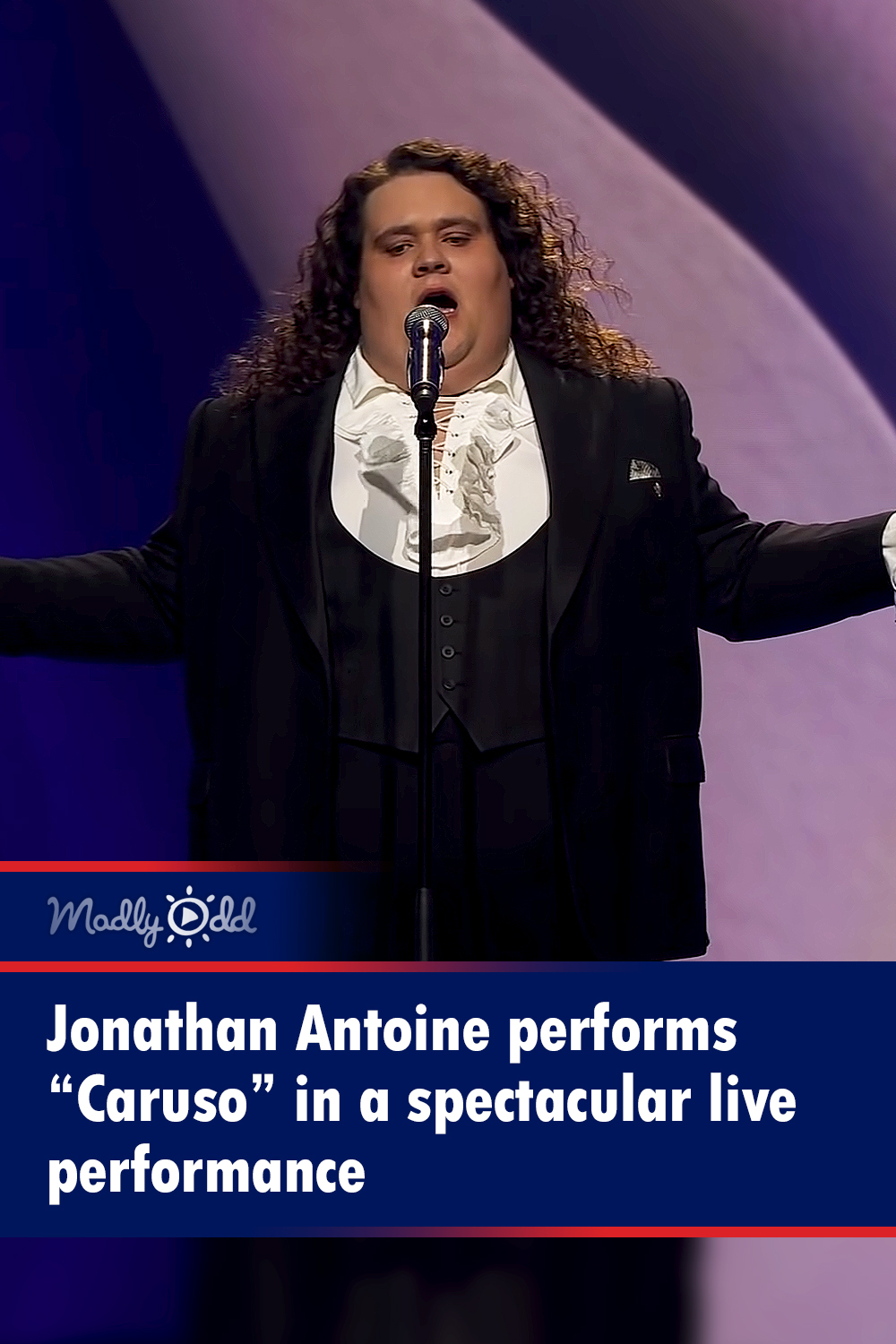 Jonathan Antoine performs “Caruso” in a spectacular live performance