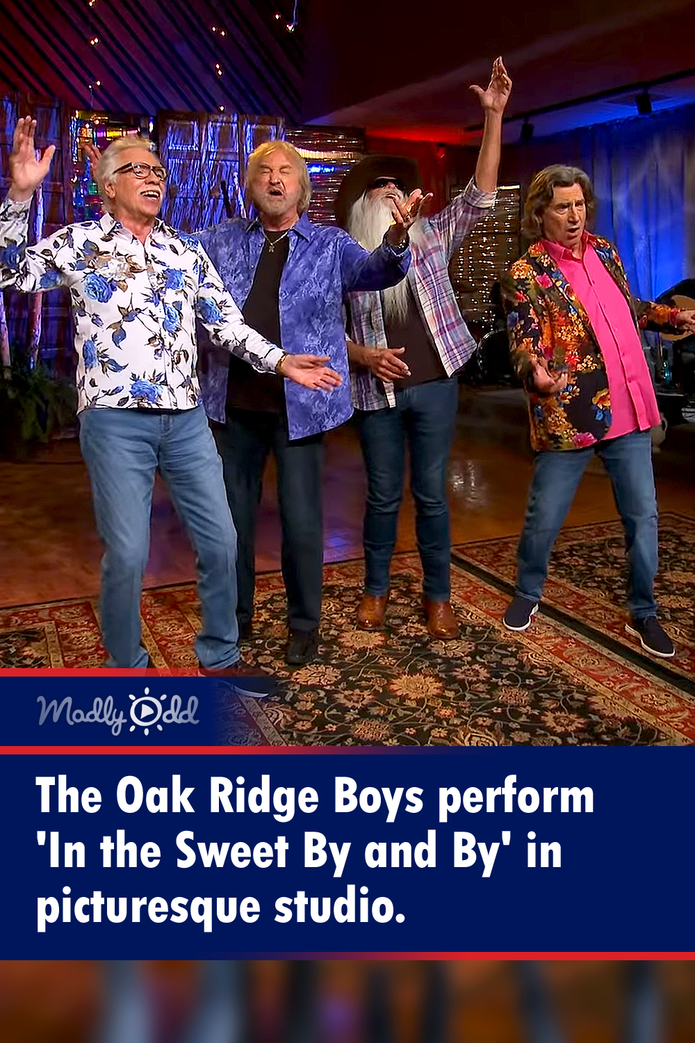 The Oak Ridge Boys perform \'In the Sweet By and By\' in picturesque studio