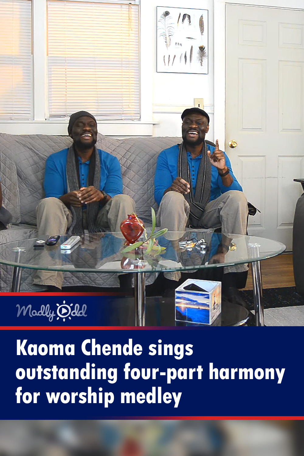 Kaoma Chende sings outstanding four-part harmony for worship medley