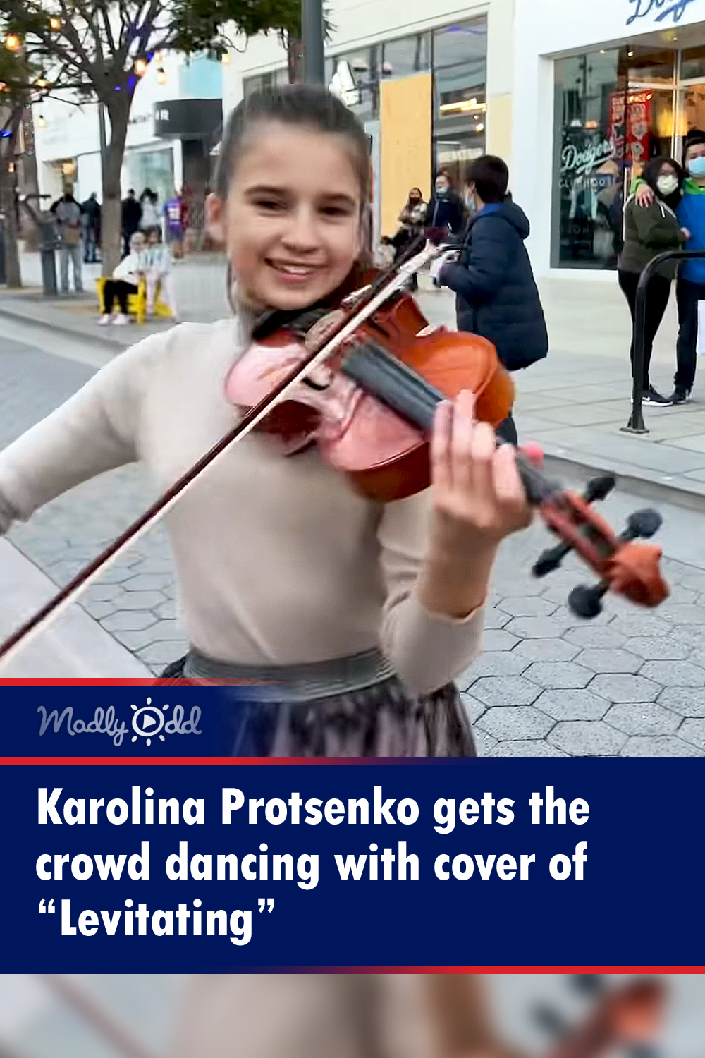 Karolina Protsenko gets the crowd dancing with cover of “Levitating”