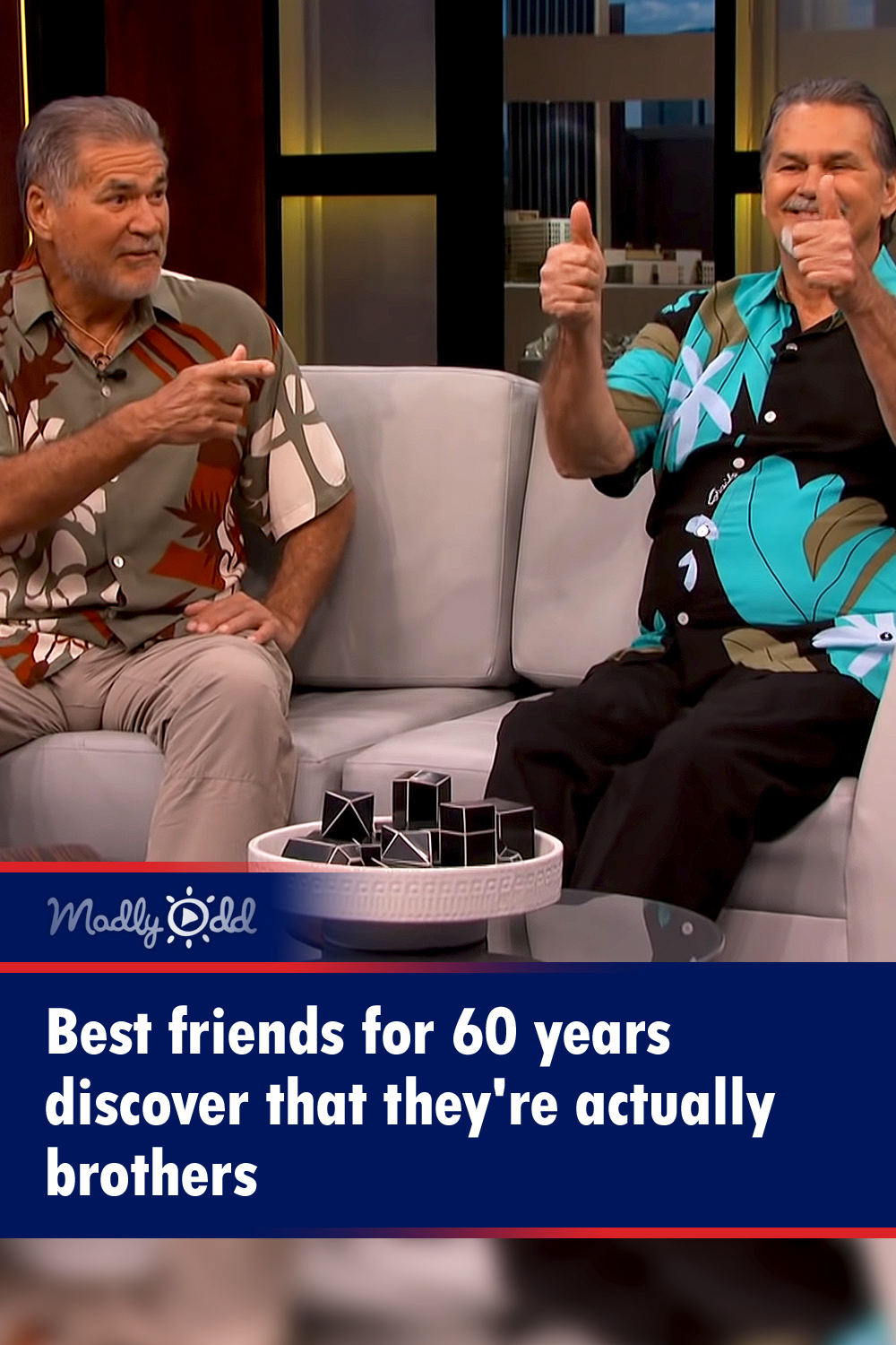 Best friends for 60 years discover that they\'re actually brothers