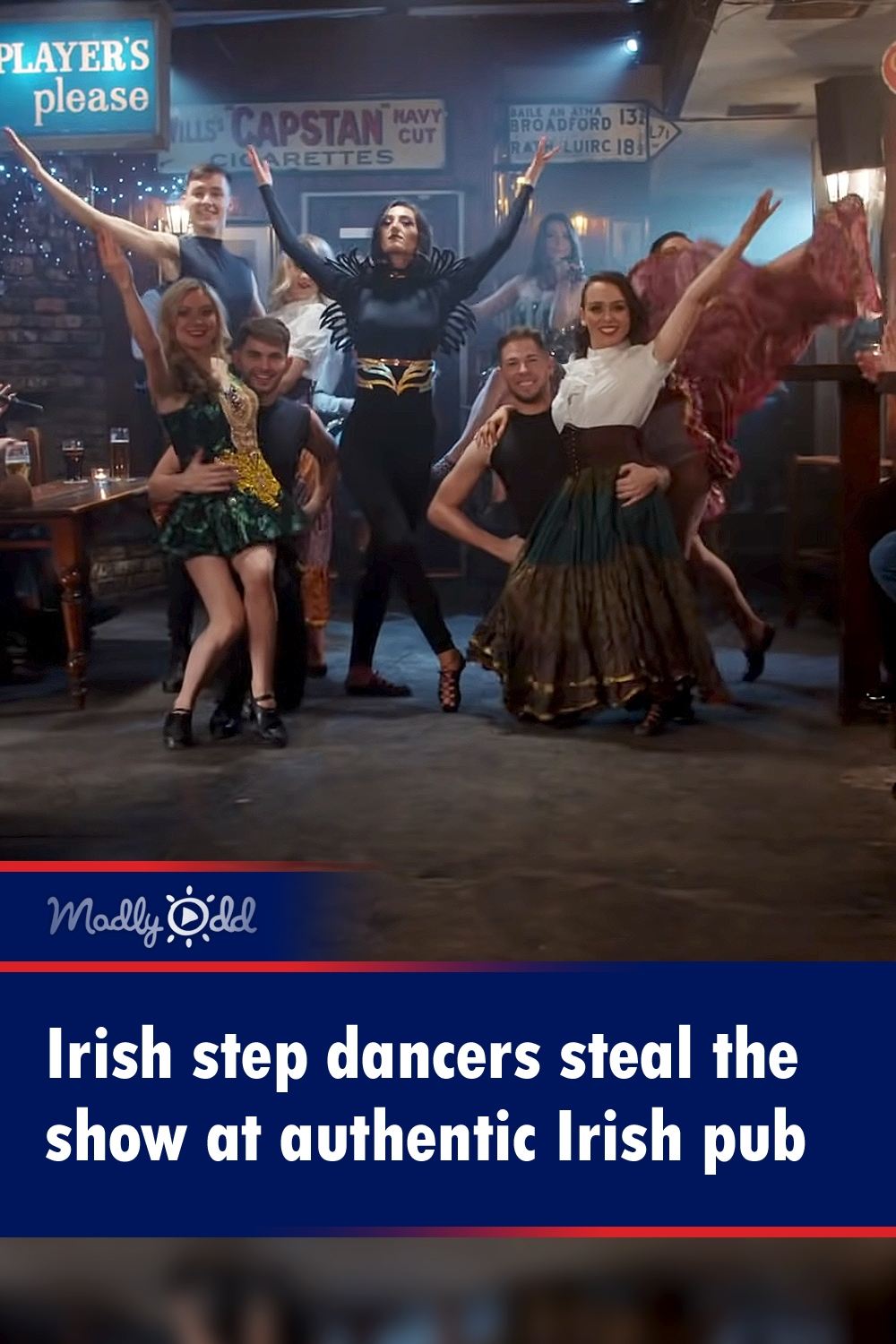 Irish step dancers steal the show at authentic Irish pub