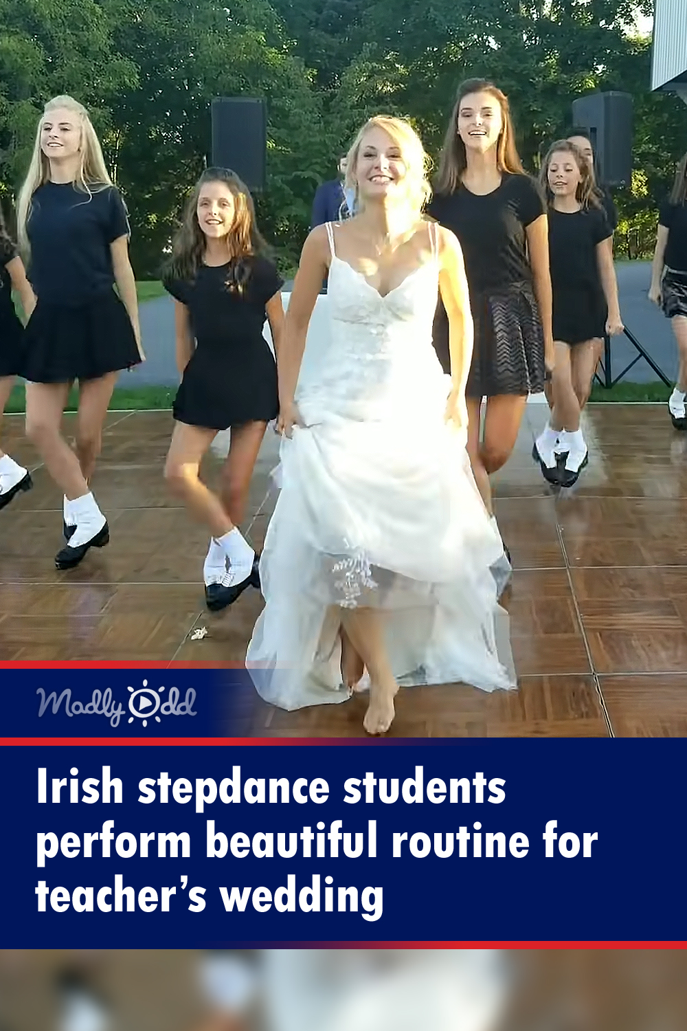 Irish stepdance students perform beautiful routine for teacher’s wedding