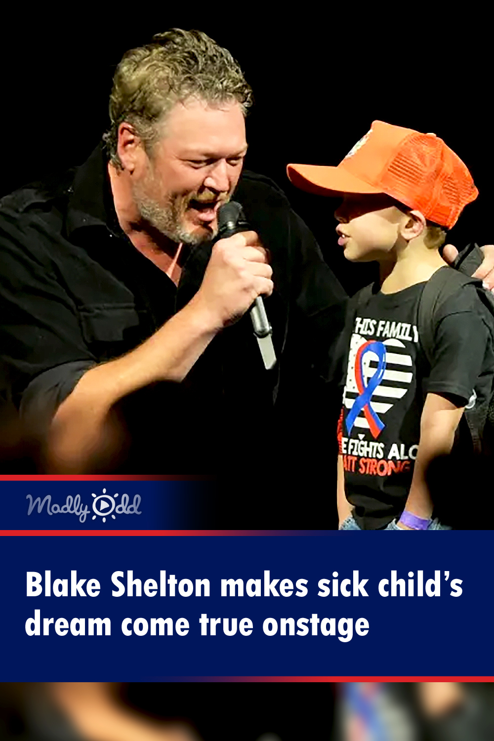Blake Shelton sings “God’s Country” duet with Six-year-old awaiting heart transplant