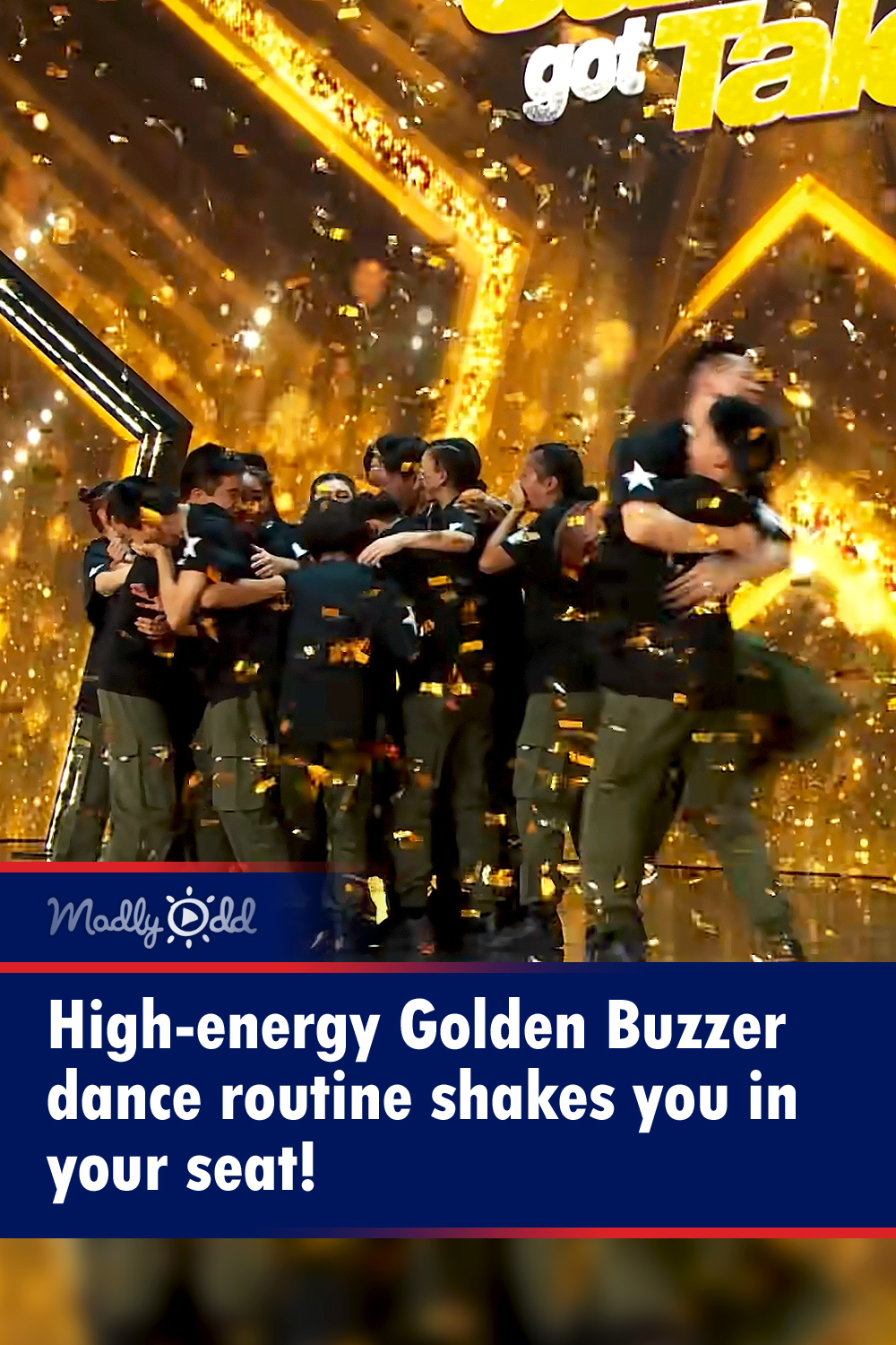 High-energy Golden Buzzer dance routine shakes you in your seat!